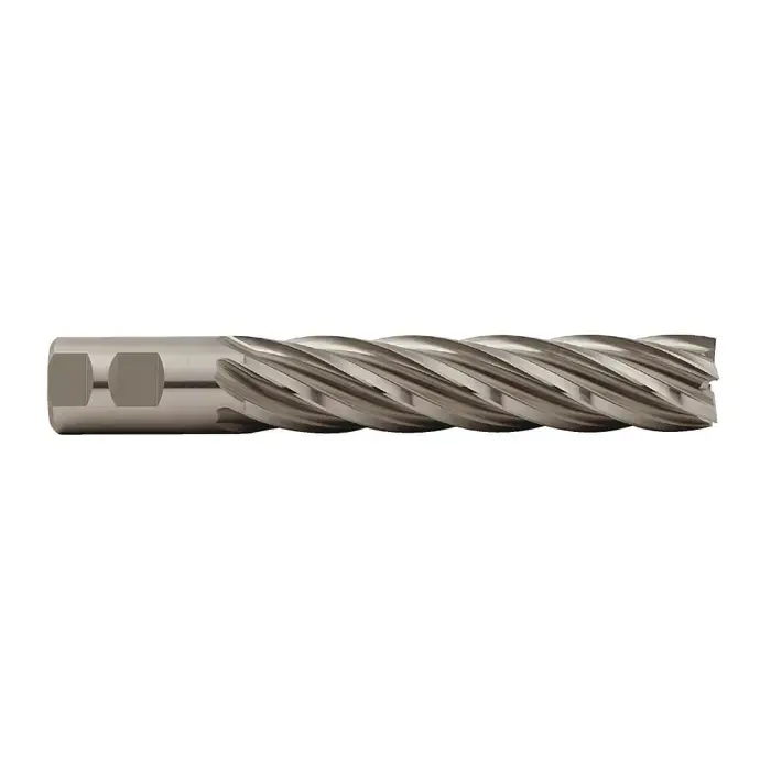 Latest TTC PRODUCTION HP 08-007-180 1-1/4" Size, 6" LOC, 6 Flute, Bright High Speed Steel Square End Mill