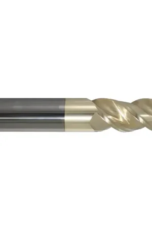 Buy Direct CERATIZIT 14429442 1/2" Size, 1-5/8" LOC, .030" Radius, 3 Flute, Solid Carbide Corner Radius End Mill