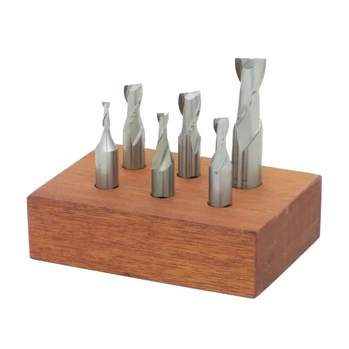 TTC PRODUCTION HP D40-ST 1/8" to 1/2" Size, 2 Flute, Square End M42 8% Cobalt End Mill Set Top Rated