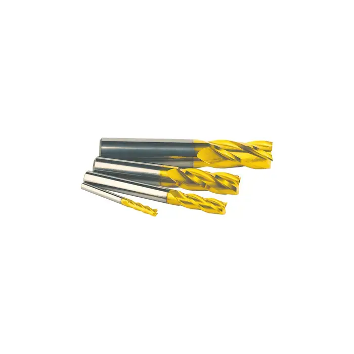 T&O 20-101-169 1/8" to 1/2" Size, 4 Flute, Square End Solid Carbide End Mill Set Affordable