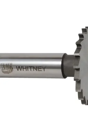 Weekend Sale WHITNEY TOOL 20179 5/8" Dia., None ANSI, .020" Face Width, M42 8% Cobalt, 12 Teeth Woodruff Keyseat Cutter