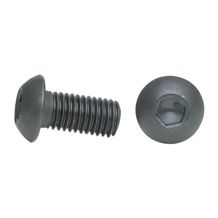 HOLO-KROME 64074 3/8"-16 Thread Size, Fully Threaded Button Head Socket Cap Screw Top Rated