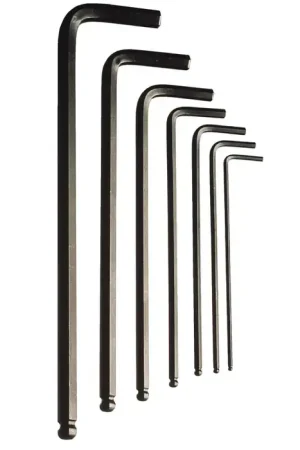 BONDHUS 12912 1/4" Hex Size, 5.6" Long Arm Length, ProGuard Finish Ball Key Affordable