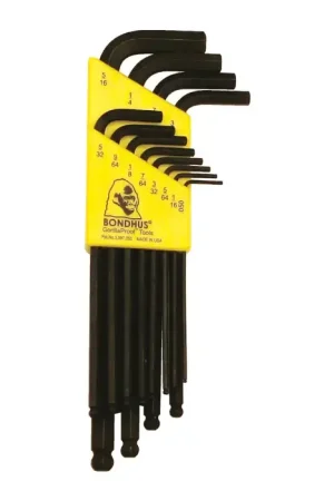 BONDHUS BLX-12 .050" - 5/16" Hex Size, Long Long Arm Length, ProGuard Finish Ball Key Best Price