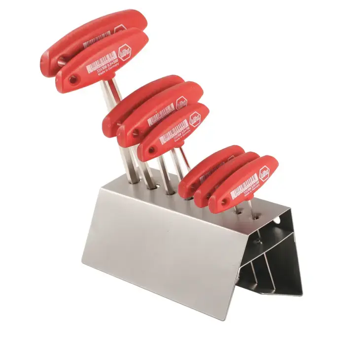 WIHA 33488 2mm - 10mm Size, 100mm, 150mm, 200mm Long Arm Length, Nickle Plated Finish T Handle Hex Key Get Yours