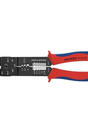 Discount KNIPEX 97 22 240 18 - 10 AWG Capacity, 9-1/4" Overall Length, Crimping Plier Type Crimpers