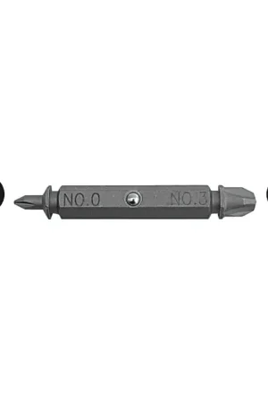 Hot Deal MEGAPRO P4D0-3 1/4" Drive Size, 0 & 3 Point Size, 2" Overall Length Phillips Bit