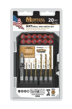 MONTANA BRAND MB-64855 Drill & Drive Set Type, 20 No. of Pieces Bit Assortment Hot Deal