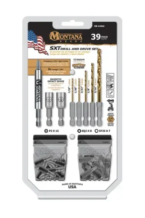 Weekend Sale MONTANA BRAND MB-64858 Drill & Drive Set Type, 39 No. of Pieces Bit Assortment