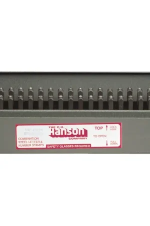 Must Have C.H. HANSON 20624 Letter & Number Set Type, 1/8" Character Size, A-Z, 0-8 and & Characters Letters & Figures