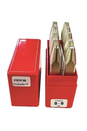 Best Choice PRYOR PHD27030 Letter Set Type, 1/8" Character Size, A-Z and & Characters Letters & Figures