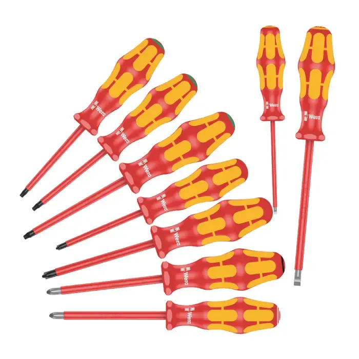 WERA 05133355001 Phillips, Pozidriv, Slotted & Torx Tip Type, 9 No. of Pieces in Set Screwdriver Style Set Best Choice