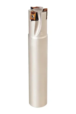 ISCAR 3105590 - T490 ELN D1.50-4-W1.00-08C, 1.500" 90 Degree Indexable End Mill for T490 LNMT0804 Inserts, Weldon, Right Hand Price Cut