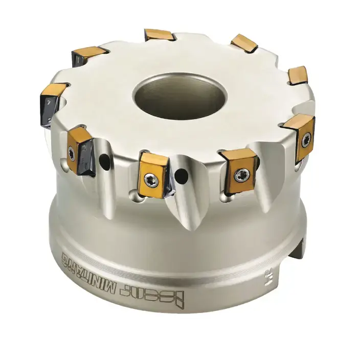 Genuine ISCAR 3105213 - T490 FLN D2.5-06-1.0-16, 2.500" 90 Degree Square Shouldering Indexable Face Mill for T490 LNMT1607 Inserts, Right Hand