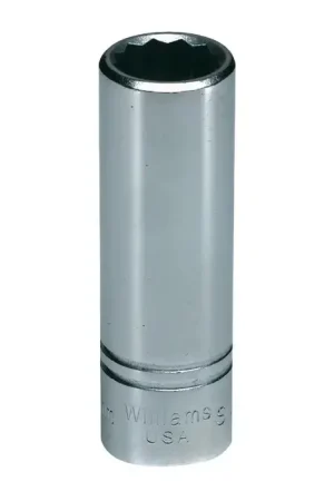 WILLIAMS SMD-1214 1/2" Drive Size, 12 No. of Points, 14mm Size Impact Socket Premium