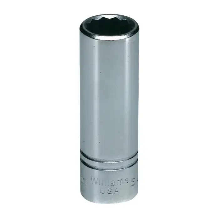 WILLIAMS SMD-1214 1/2" Drive Size, 12 No. of Points, 14mm Size Impact Socket Premium