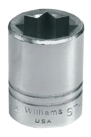 WILLIAMS ST-818 1/2" Drive Size, 8 No. of Points, 9/16" Size Impact Socket Instant Buy