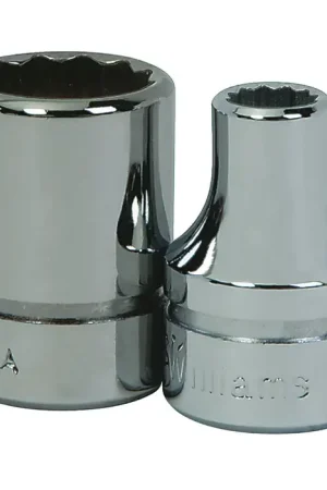 Affordable WILLIAMS BM-1220 3/8" Drive Size, 12 No. of Points, 20mm Size Impact Socket