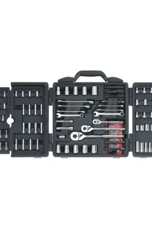 Crafted STANLEY 96-011 1/4", 3/8" & 1/2" Drive Size, 6 No. of Points, Regular, Deep Socket Type Combination Socket Set