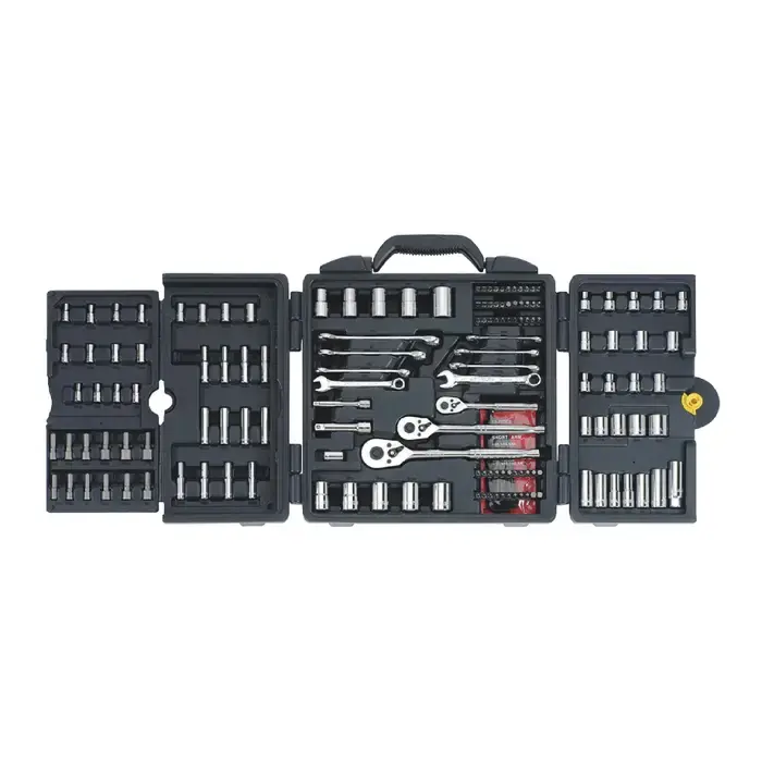 Crafted STANLEY 96-011 1/4", 3/8" & 1/2" Drive Size, 6 No. of Points, Regular, Deep Socket Type Combination Socket Set