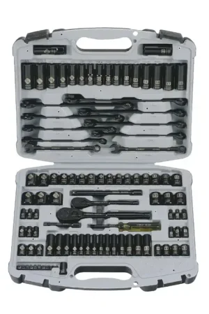 Get Yours STANLEY 92-839 1/4" & 3/8" Drive Size, 6 & 8 No. of Points, Standard & Deep Socket Type Combination Socket Set