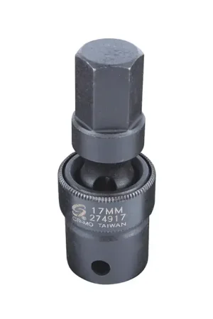 SUNEX 274917 1/2" Drive Size, 17mm Hex Size, Universal Impact Style Hex Bit Socket Express Delivery