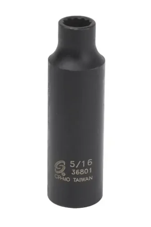 Authentic SUNEX 313ZUM 3/8" Drive Size, 12 No. of Points, Universal Socket Type Impact Socket