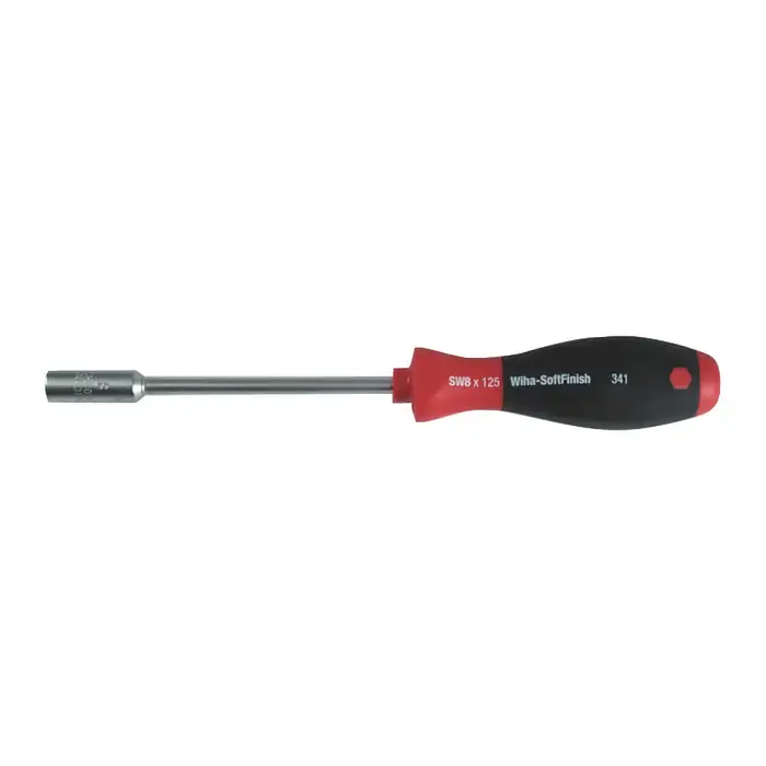 WIHA 34121 5.5mm Size, 125mm Shank Length, Ergonomic Handle With Roll-Off Protection Handle Type Nutdriver Exclusive Offer