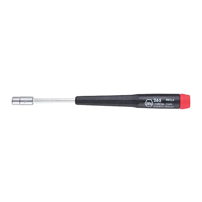 Crafted WIHA 26539 5/32" Size, 60mm Shank Length, Precision Handle Handle Type Nutdriver
