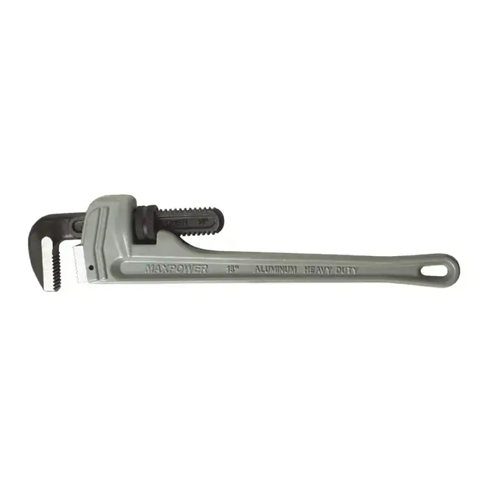 MAXPOWER 00115 2-1/2" Maximum Pipe Capacity, 18" Overall Length, Aluminum Material Pipe Wrench Secure Checkout