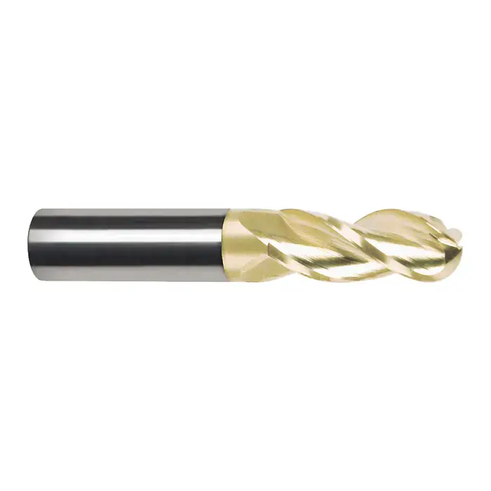 Bargain RUSHMORE USA 315221 1/4" Size, 3/4" LOC, 3 Flute, Solid Carbide Ball End Mill