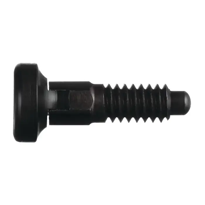 Hot Deal VLIER PRTL250P 1/4"-20 Thread Size, 30mm Thread Length, 0.160" Plunger Dia., Knob Handle Steel Hand Retractable Spring Plunger