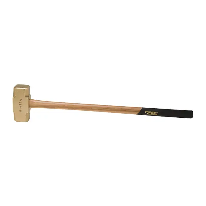 ABC HAMMER ABC14BW 2-3/4" Face Diameter, 14 lbs. Head Weight, 36" Overall Length Brass Hammer Get Yours