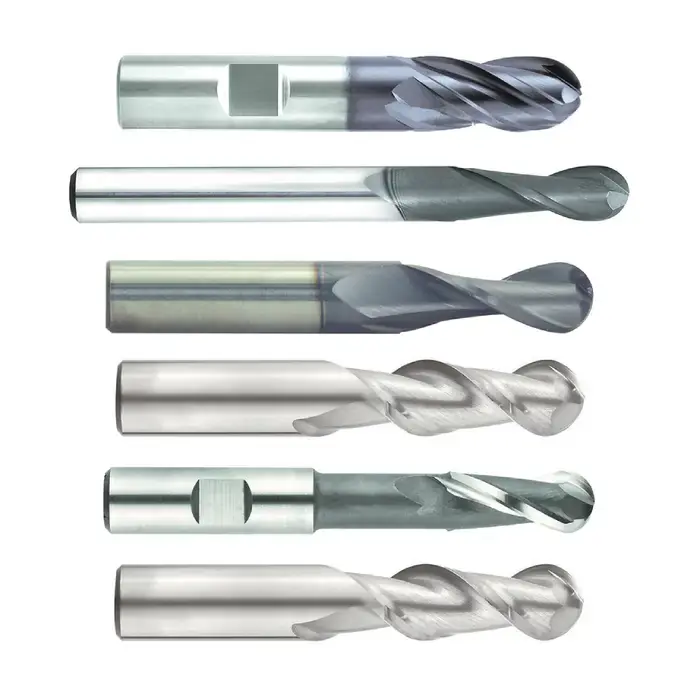 While Supplies Last NIAGARA N55630 1/4" Size, 1" LOC, 2 Flute, Solid Carbide Ball End Mill