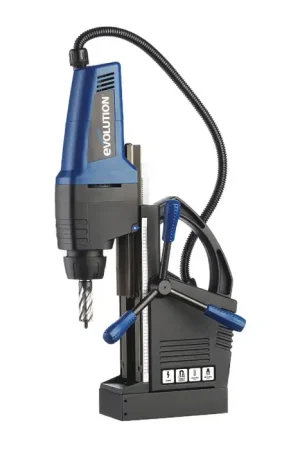 EVOLUTION 095-0004 1-5/8" Hole Capacity, 3/4" Shank Cutter Mount, 450 RPM Magnetic Drill Press Hassle-Free Returns