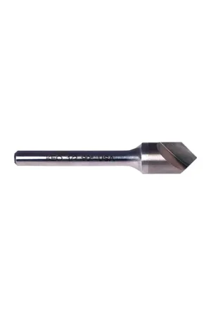 Authentic KEO 919 Carbide Head, Steel Shank, Single Flute Countersink, Ø5/8 x 82°, 3/8 Shank, AlTiN Coated