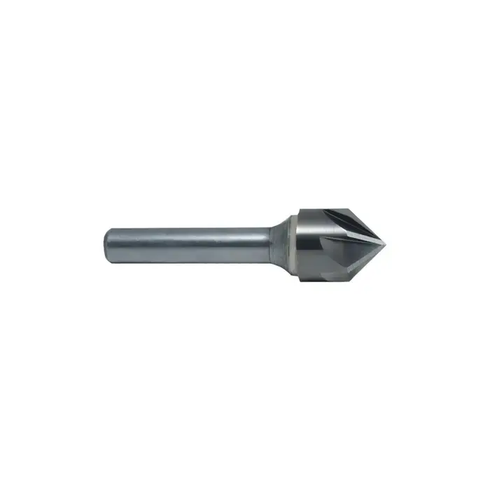 Hot Picks KEO 919 Carbide Head, Steel Shank, Countersink, Ø1 x 60°, 1/2 Shank, 6 Flutes, min. Cut Ø.156, AlTiN Coated