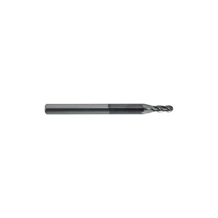 Limited Time KEO 930 Solid Carbide End Mill, Ø.053 x .159, 4 Flute, Standard Length, Ballnose, AlTiN Coated