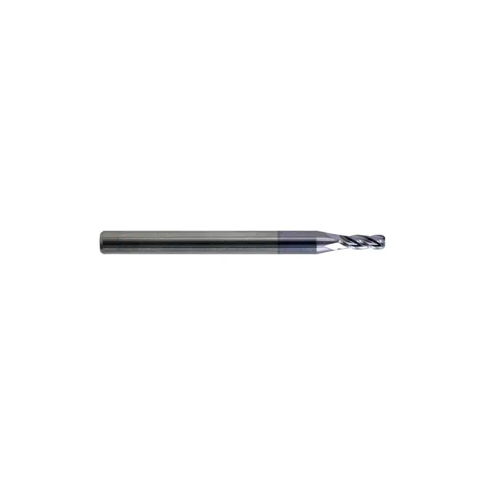 KEO 930 Solid Carbide End Mill, Ø4/89 x .135, 4 Flute, Standard Length, .015 Corner Radius, AlTiN Coated Affordable
