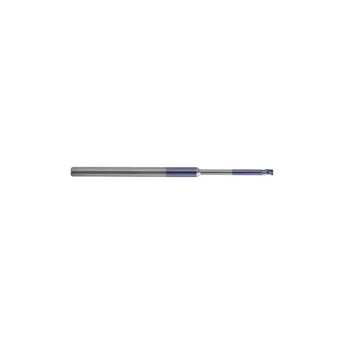 KEO 930 Solid Carbide End Mill, Ø.050 x .075, Long Shank, 12x Reach Length, 3 Flute, Stub Length, Square, AlTiN Coated Same Day Shipping