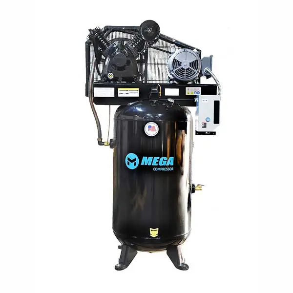 Express Delivery MEGA Power MP-7580VM10U 7.5HP Vertical Air Compressor w/ Mag Starter Two Stage
