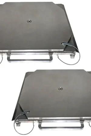 Flash Sale QSP 25-24-S Pair of Wheel Alignment Heavy-Duty Truck Stainless Steel Turnplates