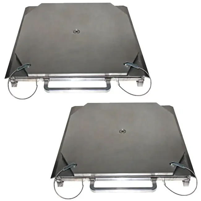 Flash Sale QSP 25-24-S Pair of Wheel Alignment Heavy-Duty Truck Stainless Steel Turnplates