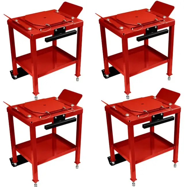 Certified QSP DB-28 Set of 4 portable alignment stand with built in Turnplates