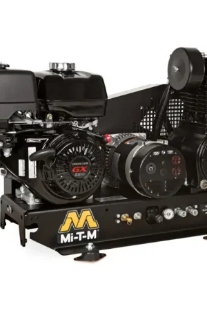 Discount Mi-T-M AG2-SH13-B - Base-Mount Two Stage Gasoline Combination Air Compressor / Generator